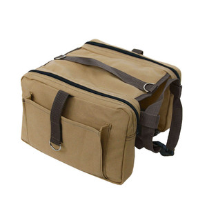 Mochila para Perro, Lona Color Caqui, Transpirable, para Todas las Estaciones, Bolsa de Viaje para Mascotas - Product Image 5