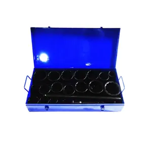 Nhà Máy 21 PCS tác động cờ lê ổ cắm thiết lập tiêu chuẩn 21-Piece, 1 inch ổ đĩa Metric 12 điểm ổ cắm Bộ