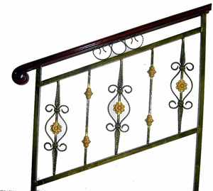 <span class=keywords><strong>Balustrade</strong></span> décorative <span class=keywords><strong>en</strong></span> fer forgé pour escalier / Garde-corps <span class=keywords><strong>en</strong></span> fer forgé personnalisé pour balcon - Product Image 3
