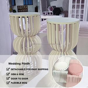 Mịn thiết kế mới có thể tháo rời gợn Wedding plinth Trắng bánh đứng cho Wedding party trang trí nội thất - Product Image 2