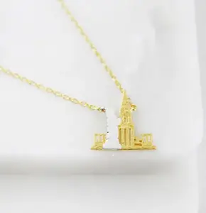 New Yorker Freiheitsstatue-Halsband Freiheitsstatue-Halsband Geschenke für Freunde 18k Gold plattiert Schmuck wasserdicht