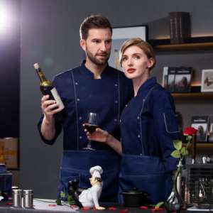 Bar Cocina Mujer Chaqueta Cocinero Uniforme Restaurante Diseño Hotel Motel Restaurante Chef Uniforme Hotel - Product Image 6