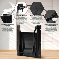 JH-Mech Équipement d'élevage robuste et durable, construction métallique sécurisée, portail coulissant pour céréales en acier au carbone noir