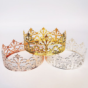 Adorno de corona para pastel para niños, corona pequeña, novedad de <span class=keywords><strong>2022</strong></span> - Product Image 2