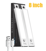 Lampu Kabinet Tangga LED Modern dengan Sensor Gerak PIR, Pengisian Daya Tipe-C, Pemasangan Magnetik, Konstruksi Aluminium, Tinggi