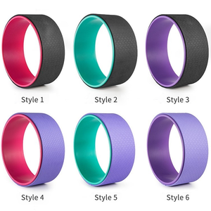 Roues de yoga en tpe pour les maux de <span class=keywords><strong>dos</strong></span>-Massage des tissus profonds-Roue de rouleau de <span class=keywords><strong>dos</strong></span> de yoga pour le soulagement des douleurs dorsales étirement de la libération myofasciale - Product Image 6