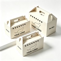 Boîte en carton ondulé personnalisée avec logo pour animaux de compagnie, emballage de haute qualité pour volailles et animaux, boîte d'emballage pour animaux avec encre de soja