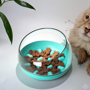 Nuova Ciotola Lusso Eco-Friendly in Plastica per Cani con Giocattolo Integrato, Anti-Soffocamento e Design a Lenta Alimentazione - Product Image 5