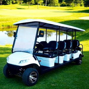New Model Style Road 48V Lithium Battery Disc Brake CE Certified Electric Golf Cart Lifted Club Car <b>Buggy</b> 10 Seat High Quality - Product Image 1