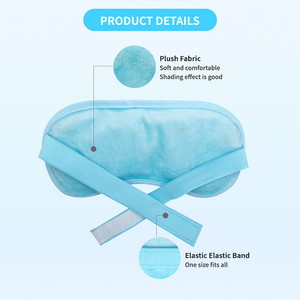 Hot Wholesale Plüsch Augen maske mit verstellbaren Trägern und Hot/Cold Therapy <span class=keywords><strong>Gel</strong></span> Perlen für Puffy Eyes Relief All Seasons Verwendung - Product Image 3