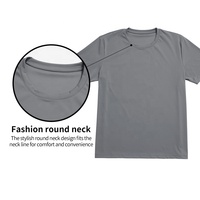 T-shirt respirant à séchage rapide pour homme, col rond, tee-shirt de sport pour entraînement, basketball, football, gym