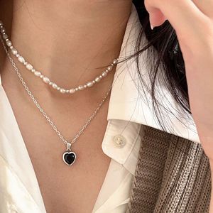 Yinruitai S925 Sterling Silver <b>Heart</b> Pendant Necklace For Women Fashion Korean Style Sweet Collarbone Chain Gift Jewelry - Product Image 1