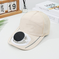 Gorra de Béisbol Personalizada con Energía Solar, Recargable, con Mini Ventilador, Sistema de Refrigeración, Protección Solar para Deportes al Aire Libre, Regalo Promocional