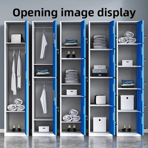 <span class=keywords><strong>Casier</strong></span> de bureau <span class=keywords><strong>empilable</strong></span> en acier 1/2/3 niveaux, armoire de rangement métallique antivol et ignifuge pour usage professionnel - Product Image 6
