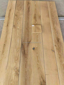 Suelo de madera maciza de roble blanco de ingeniería de madera real de tablón ancho de grado rústico Natural de 18mm de espesor para casa - Product Image 4