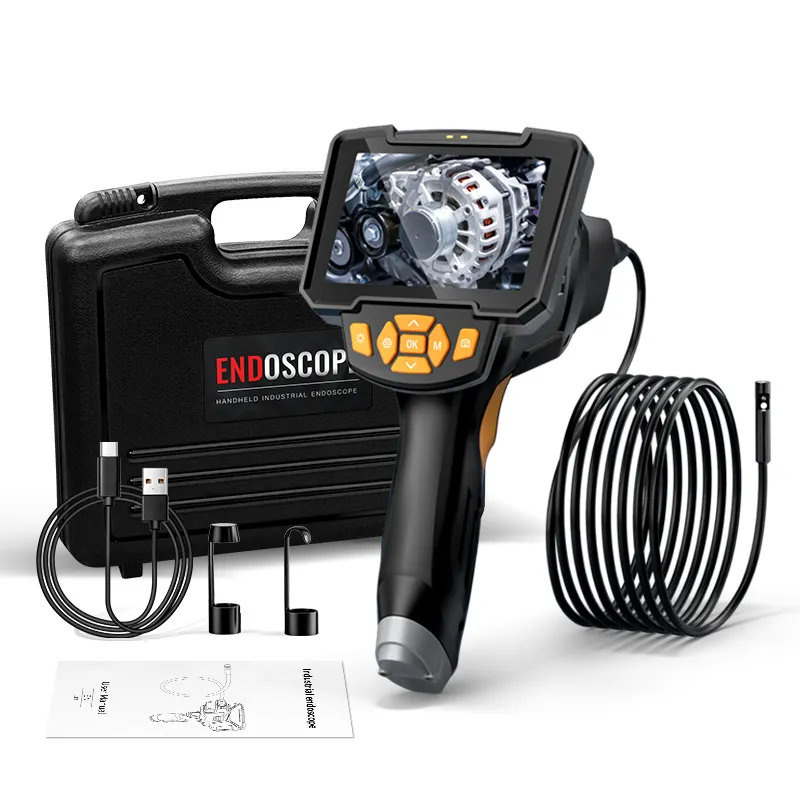 Industrial Digital Borescope 1080P 4.3 Inci LCD Layar HD Ular Endoskop Kamera dengan Video Pemeriksaan