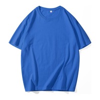 T-shirt personnalisé en coton pur à col rond unisexe, couleur unie, jersey fin, vêtements de loisirs, t-shirt pour homme, logo personnalisé brodé OEM