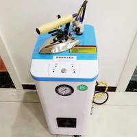 QK-9N Vente chaude Générateur de vapeur industriel 4KW pour repassage, avec deux fers électriques, moteur principal, remplissage automatique d'eau, 220V/110V