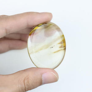 Piedra semitransparente de 45x35x8 cm, cristal transparente - Product Image 2