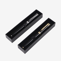 Logo personnalisé gravé ensemble de stylos promotionnels stylo à bille bleu stylo à bille noir de luxe avec boîte