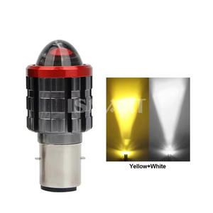 H4/H6 12V Lampu Depan LED Sepeda Motor Lampu Sorot Moto Lensa CSP Putih Kuning Lampu Hi <span class=keywords><strong>Lo</strong></span> Aksesoris Skuter Lampu Kabut - Product Image 4