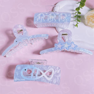 Dream Ocean High-End Plastic Shark Clip Horquilla de calidad de verano para niñas Sweet Back Accesorios para el cabello - Product Image 3