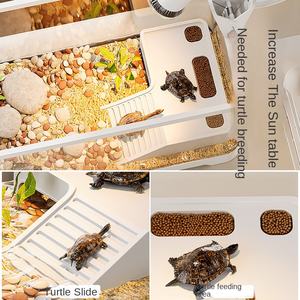 가정용 거실 용 고투과성 금붕어 거북이 먹이 탱크 생태 데스크탑 풍경 바스킹 테이블 PC 소재 - Product Image 3