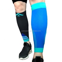 Chaussettes de compression pour jambe de sport à manchon de mollet en nylon personnalisé