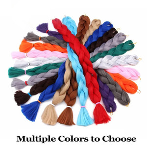 Cheveux Synthétiques Jumbo <span class=keywords><strong>Tresse</strong></span> de 31 Pouces Extensions de Cheveux Africains en Fibre à Haute Température pour Femmes - Product Image 3