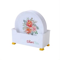 Assiettes en plastique PP avec logo personnalisé pour enfants, ensembles d'assiettes de fruits, table de cuisine, plateau à ordures, plateau à cracher en os