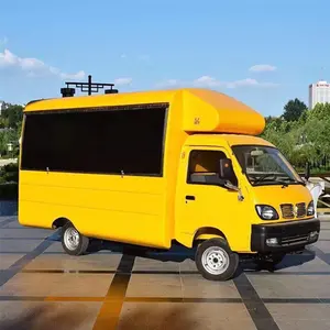 Snack truck pista multifunzionale per alimenti mobile stallo elettrico a quattro ruote colazione fast food mobile per frutta e verdura