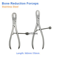 Forceps de réduction à phalanges dentées en acier inoxydable, autoclavables, forceps de maintien osseux, instruments d'orthopédie vétérinaire