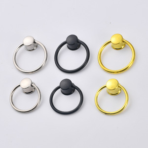 Zink legierung Ring Zug griff Runde Schrank Schublade Knopf Vintage Metall Ring Knopf für Möbel Tür Kleider schrank - Product Image 1