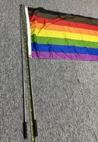 투어 가이드 깃대 가르치는 지팡이 교사 포인터 손 깃대 스테인리스 손잡이 망원경 120cm 160cm 200cm 250cm
