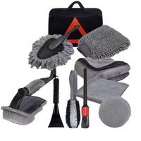 Juego de 23 Cepillos para Detallado de Autos, Color Gris, Accesorios para Taladro y Almohadillas de Pulido para Interiores y Exteriores de Automóviles