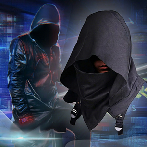 Chapeau Cyberpunk, cape à capuche, costume unisexe en polyester pour cosplay, jeu de rôle, printemps 2022 - Product Image 1