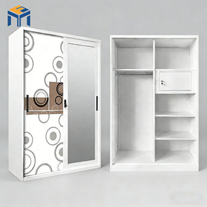 <span class=keywords><strong>Armadio</strong></span> in Metallo Stile Ostello Semplice con Stampa, per Balcone/Camera da Letto, Guardaroba in Acciaio per Interni ed Esterni per la Casa - Product Image 4