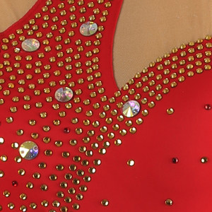 Abito da <span class=keywords><strong>ballo</strong></span> moderno di lusso leggero con strass, professionale per valzer, abito lungo a grande ampia gonna per esami artistici, competizioni e performance - Product Image 3