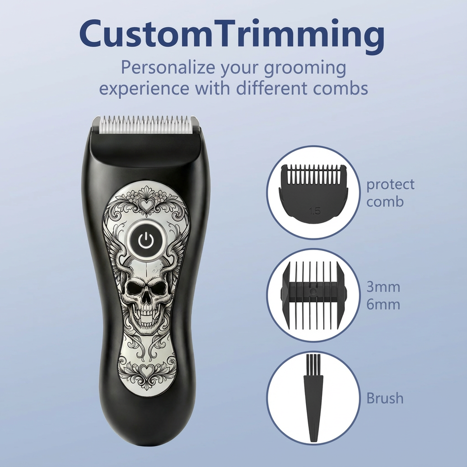 2026 Electric Groin Groomer with Ceramic Blades & LED Light - Image 4