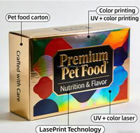 Boîte rigide ondulée premium avec bande déchirable pour kits d'abonnement pour animaux de compagnie, impression couleur vive, recyclable