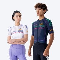 Maillot de cyclisme personnalisé unisexe, matériaux extensibles, léger, respirant, maillot de cyclisme professionnel pour équipe de course, club