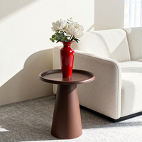 Moderner Runder Metall-Couchtisch aus Hochwertigem Eisen, Handgefertigt und Umweltfreundlich für Wohnzimmer, Villa, Heim-Dekoration, Sofa-Beistelltisch