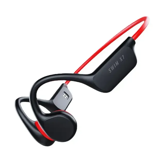Bone Conduction Earphones X7 Wireless Waterproof MP3 Player Hifi Ear-hook Headphone With Mic Headset for Swimming
