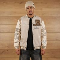 Vestes de baseball décontractées pour hommes avec logo personnalisé, patchwork contrasté, manches longues, couleur contrastée, veste universitaire pour hommes