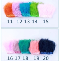 Belle 49 couleurs coq selle plume garniture frange plume lacets pour costumes de fête de carnaval plume tissu dentelle décoration