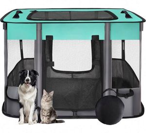Muestra gratuita: Corral portátil plegable para perros, tienda de campaña para ejercicio, con cubierta transpirable, para uso en interiores, exteriores, viajes y camping. - Product Image 1