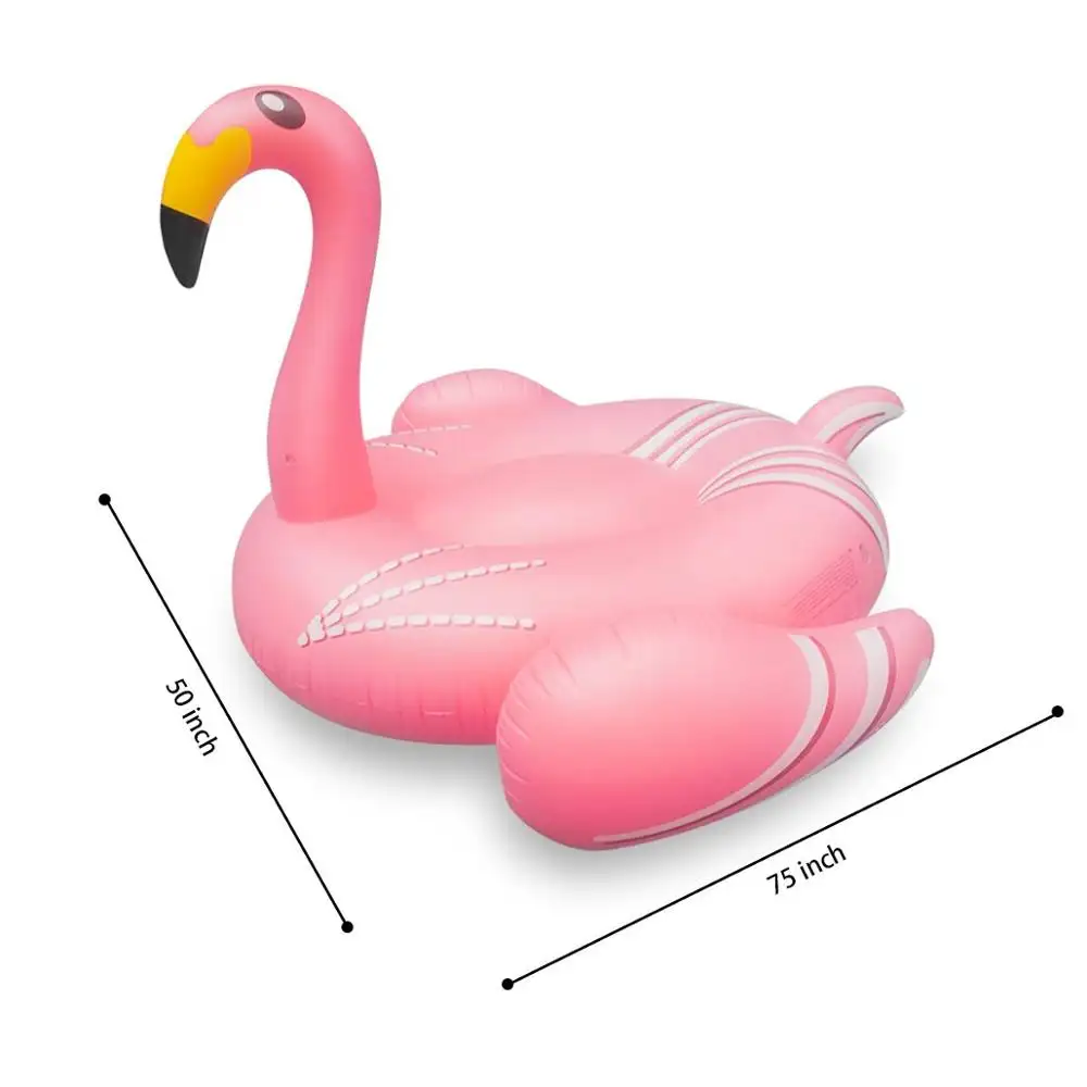 Stock d'usine Flamingo Piscine jouet radeau d'eau matelas Rose 190cm eau flottant gonflable flamant rose