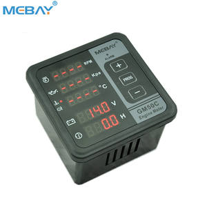 عداد محرك الديزل GM50C 8V 12V 24V 36V مقياس درجة حرارة الماء والزيت والضغط والجهد ومستوى الوقود وعداد الساعات - Product Image 5