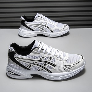 Zapatos Casuales Transpirables para Hombre, Unisex, Primavera-Otoño, con Cordones, Diseño a Rayas y Malla, Calidad de Exportación - Product Image 2