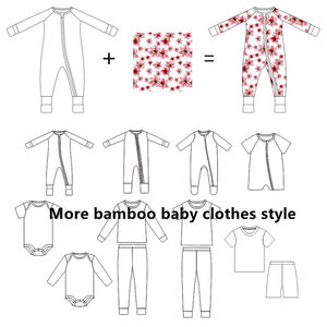 Fabricante al por mayor impresión personalizada 2 piezas Navidad Halloween bambú niños recién nacido Bebé Ropa <span class=keywords><strong>pijama</strong></span> <span class=keywords><strong>para</strong></span> niños niñas conjunto - Product Image 2